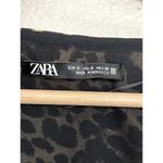 ZARA  Womens Cheetah‎ Animal Print Chiffon Sleeveless Tiered Top Size S Classy Photo 4