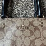Coach  Colorblock Coated Canvas & Leather Lillie Carryall Authentic Photo 8