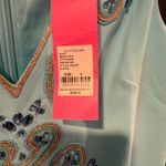 Lilly Pulitzer Penelope Blue Ibiza Embellished Satin Back Crepe Sz 4 Shift Dress Photo 9