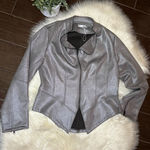Anthropologie Solitaire metallic shimmer faux suede Blazer sz medium Photo 0