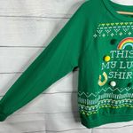 Modern Lux Womens size Large Lucky Sweatshirt Sweater St Patricks Day Irish Photo 4