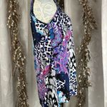 Joyous & Free Beaded Boho Tunic Tank Top M – Vibrant & Flowy 90 Lisa Frank Vibes Blue Size M Photo 2