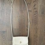 Coach Vintage  Chrystie Crossbody 90s Small Handbag in Cream and Brass Photo 9