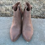 Frye Reina Tan Taupe Suede Leather Ankle Booties 6.5M Photo 1