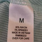 PacSun LA Hearts Blue Floral Lace Lettuce Rib Knit Cami Camisole Crop Tank Top M Photo 3