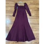 Staud Burgundy fitted body Cotton Blend Josephine Maxi Dress Women’s Size 4 Red Photo 12