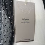 🆕 Clubwear Blouse Bodysuit (L) With Rhinestones Embellished 💥 Black Size L Photo 3