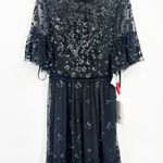 Mac Duggal  9143 Black Embellished High Neck Beaded Mini Dress 6 NWT Photo 1