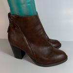 Charlotte Russe Brown faux leather Women's Boots Zippers On Both Sides size 7 Photo 4