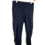 Fabletics  Powerhold Black Ruched Leggings Mesh Detail Stretchy Activewear Photo 2