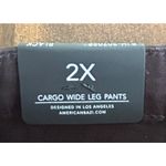 American Bazi Los Angeles Cargo Wide Leg Black Pants Zipper Pockets 2X Gorpcore Photo 3