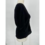 Madewell Top 10 Black Button Short Sleeve Ruffle Neutral Basic Whimsigoth Photo 4