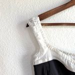 Free People NEW Womens Corset Black White Satin Off The Shoulder Size Medium Photo 3