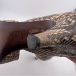 Bruno Magli Vintage Lizard Skin High Heels Brown Size 6.5 Photo 9