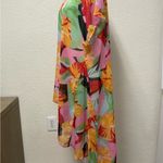 cha cha vente  Colorful Floral Swim Coverup Photo 4