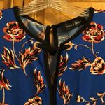 Ivanka Trump  Blue Floral Tank Top Small Photo 1