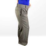 Ann Taylor  Brown Wool Flare Leg Flat Front Dress Pants Photo 1