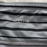 Athleta Active Relay Striped Tight Leggings in Grey and Black Stripe Size Medium Photo 5