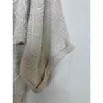 American Eagle Cream Oversized Sweater Size Large Light Weight Textured Roll Sleeve Photo 6