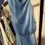 Blue Silk Dress Size 10 Photo 0
