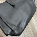 L.L.Bean  Black Italian Leather Shoulder Bag Photo 5