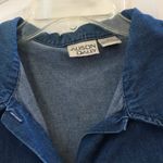 Allison Daley FINAL MARKDOWN  embroidered denim blouse large Photo 2