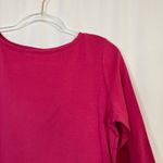 Talbots  | Pink 100% Pima Cotton 3/4 Sleeve Tee Shirt Womens Large Photo 1