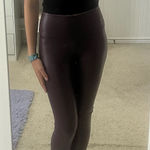 White House | Black Market Purple Faux Leather Leggings Photo 0