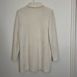 St. John  Collection Tweed Jacket Size Medium Button Knit Ivory USA Shoulder Pads Photo 4