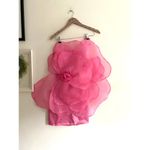 SIERRA DARIEN 3D Voluminous Organza Floral Pink Mini Dress Size XS Photo 2