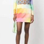CASABLANCA Waist Cut Bodycon Dress in Rainbow 36 New Mini Cocktail Womens Pink Size undefined Photo 13