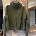 Roma Concept Vintage Retro Look Knit Jacket olive Green Comfy Roomy Small Medium Photo 1