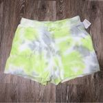 Free People  Kelly Washed Green Yellow Tie Dye Lounge Short XS NWT Photo 1
