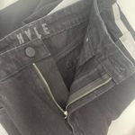 AG Adriano Goldschmied HALE Jeans Denim Size 29 Size Naia High Rise Straight Leg Side Stripes Raven Photo 3