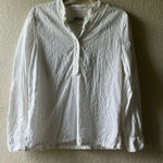 Democracy  eyelet floral button up career Minimalist‎ staple cotton beach boho Photo 4