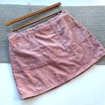 FAVLUX Pink Wide Wale Corduroy Back Zip Mini Skirt Size Large Photo 4