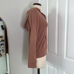 Monrow Super soft zip up hoodie Tan Photo 5