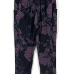 Wilfred Marais Floral Crop Pant Black Purple XS Photo 7