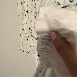 Olivaceous  cold shoulder tie strap Romper white‎ Black Star Pattern size small Photo 3