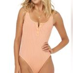 l*space NWOT L* Tangy Orange Float On Ribbed One Piece Swimsuit Photo 11