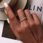 Sterling Silver SIZE 10 925 Simulated Diamond Stackable Ring Eternity Band Photo 3