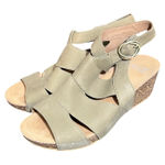 Dansko  Sera Milled Nubuck Wedge Sandals Womens Shoes Leather‎ Size 40 US 9.5-10 Photo 0