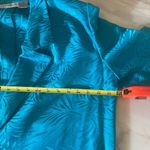 Liz Claiborne Vintage Women's Size 12 Teal Leaf-Patterned Blazer 100% Silk Rare Photo 6