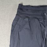 Lululemon  Dance Studio Crop Pants Womens 6 Dark Navy Ribbed Waist Drawstring Photo 3