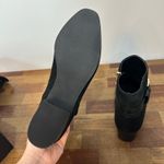 Talbots  Womens Dakota Buckle Boots NEW 8.5 Black Ankle Suede Leather Gold Photo 7