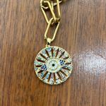Evil Eye Gold Chain Necklace Gold Photo 1