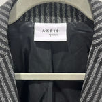 Akris Punto  Pinstriped Black Blazer Sz 6 Photo 2