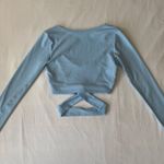 Boohoo Blue CutOut Crop Top Photo 4