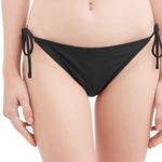 No Boundaries  Black String Bikini Bottoms Photo 0