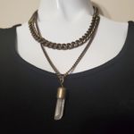 Ruff Hewn NWT Mulitlayer Gold & Crystal Necklace Photo 1